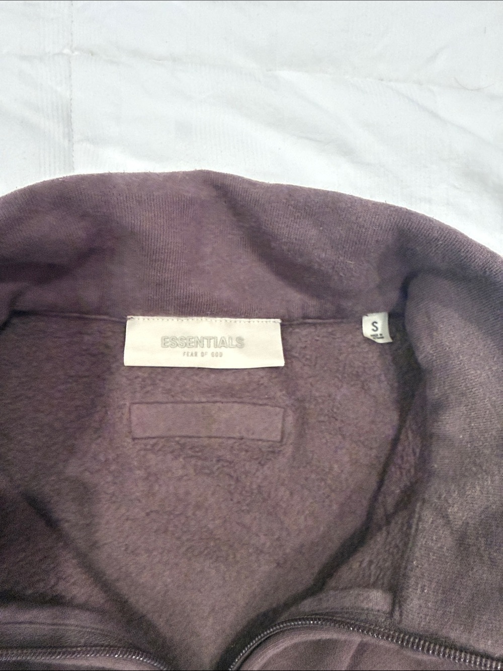 Fear of God Essentials Crewneck Sweatshirt in Plum - Picture 5 of 5